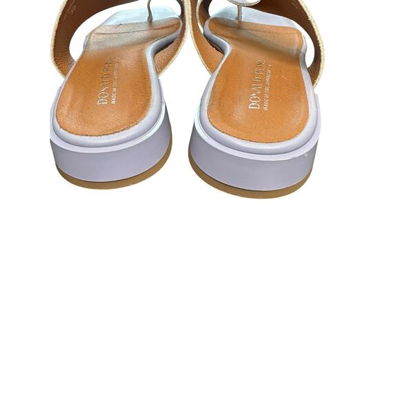 Donald Pliner Lilac Purple Quin Square‎ Toe Leather Toe Ring Sandal Size 8 1/2 - Picture 7 of 9
